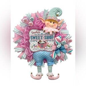 Santa's Sweet Shop Elf Wreath